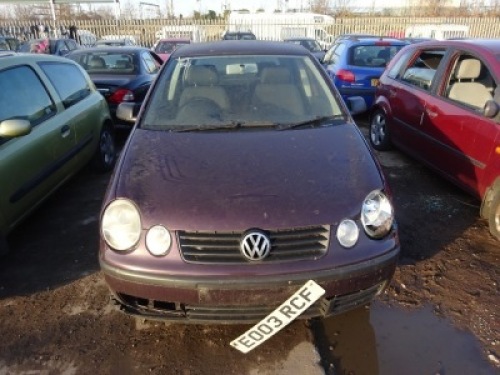 VW POLO SE - EO03 RCF Date of registration: 07.03.2003 1390cc, petrol, 5 speed manual Odometer reading at last MOT: 94,781 miles MOT expiry date: 30.04.2019 No key, V5 available This vehicle was the subject of a Category N insurance loss 03.10.2018