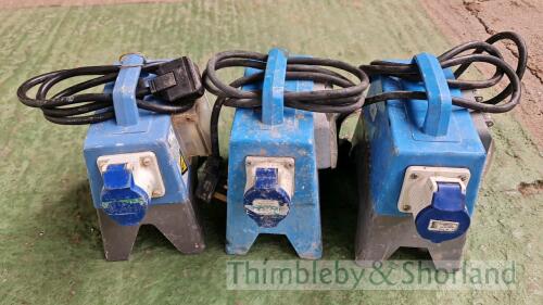 3 no 240v RCD's