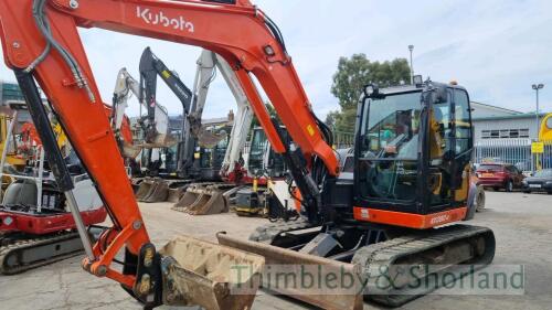 Kubota KX080-4 midi excavator (2016)