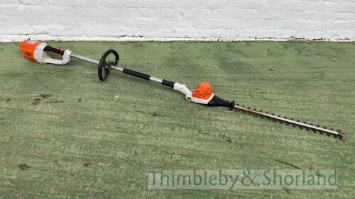 Stihl HLA65 rechargeable long reach hedge trimmer (2018) gwo