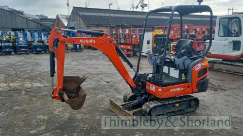 Kubota KX016-4 mini digger (2016)