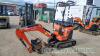 Kubota U10 micro digger (2014) With 2 buckets