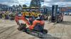 Kubota U10 micro digger (2014) With 2 buckets - 10