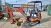 Kubota KX015 mini digger (2012) 3 buckets, red & black keys