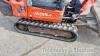 Kubota KX015 mini digger (2012) 3 buckets, red & black keys - 7