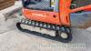 Kubota KX015 mini digger (2012) 3 buckets, red & black keys - 10