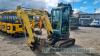 Yanmar VIO25-4 mini digger (2014)