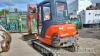 Kubota KX71-3 mini digger (2014) With red and black keys - 10