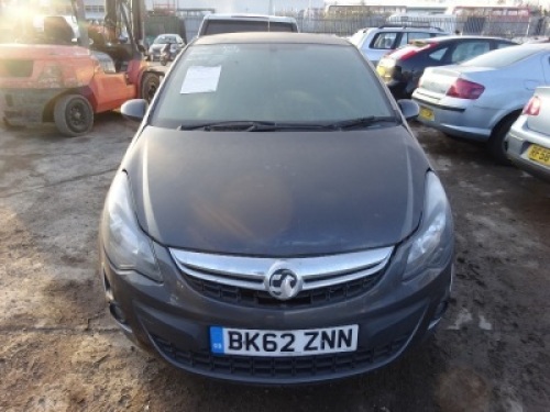 VAUXHALL CORSA SXI AC – BK62 ZNN Date of registration: 30.09.2012 1229cc, petrol, 5 speed manual, grey Odometer reading at last MOT: 65,759 miles MOT expiry date: 18.06.2019 No key, No V5