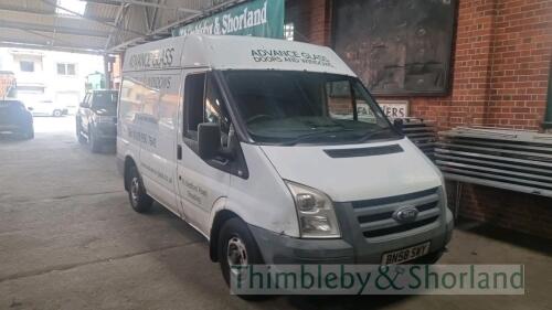 Ford Transit 85 T280S FWD (2008) Registration No: BN58 SWY 2198cc, diesel, manual MOT to 07.02.2023 Mileage: 179,286 With V5 registration document and key