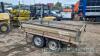 Wessex twin axle tipping trailer - 7