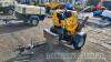 Terex MBR71 pedestrian roller and trailer