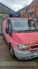 FORD TRANSIT 260 SWB TD - LB03 KMY. Date of registration: 17.07.2003. 1998cc, Manual, Diesel, Red. Odometer reading at last MOT: 252,287 miles. MOT expiry date: 26.03.2020. No key, V5 available. - 2