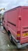 FORD TRANSIT 260 SWB TD - LB03 KMY. Date of registration: 17.07.2003. 1998cc, Manual, Diesel, Red. Odometer reading at last MOT: 252,287 miles. MOT expiry date: 26.03.2020. No key, V5 available. - 5