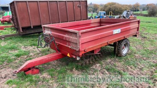 Warwick single axle tipping trailer 10ft x 6ft - no contents