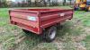 Warwick single axle tipping trailer 10ft x 6ft - no contents - 3