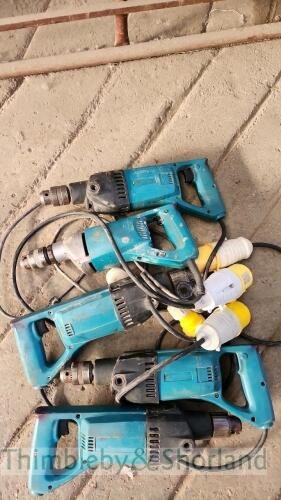 5 Makita 8406 core drills