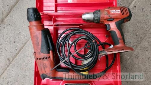 Hilti SF6-A22 cordless drill and Hilti TE2 hammer drill A804669, N211283