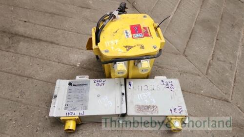 5kva transformer and 2 no 1800va boxes