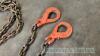 2 no 14T x 8m lifting chains with shorteners - 4