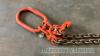 2 no 14T x 8m lifting chains with shorteners - 5