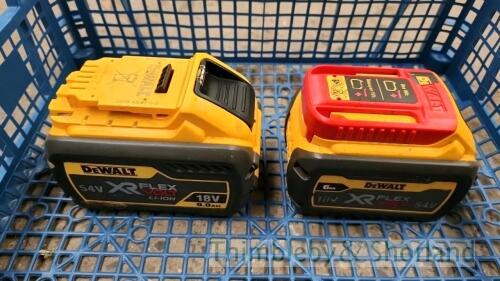 2 Dewalt XR flex volt batteries