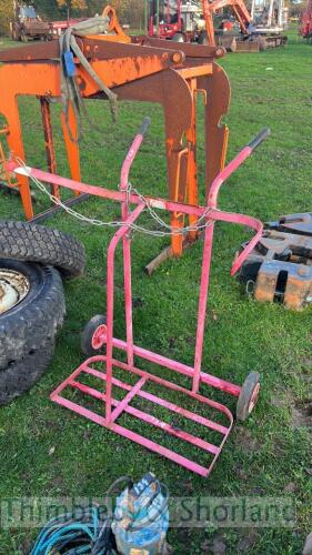 Gas bottle trolley