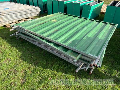 10 solid Heras fence panels