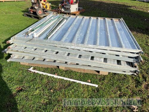 10 solid Heras fence panels