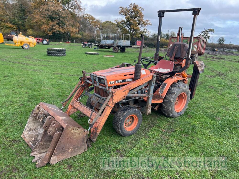 Kubota B7200 4wd Compact Back Actor Tractor No Vat Online Auction Of