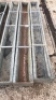 4 galvanised troughs - length 274 cms - 3