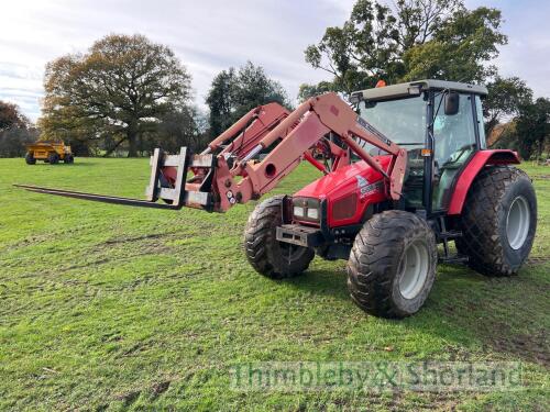 MF 4355 power shuttle tractor with MF 875 foreloader