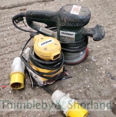 Metabo sander and Dewalt sander