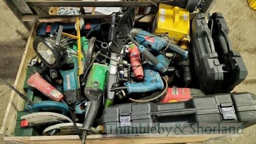 Pallet of mixed tools