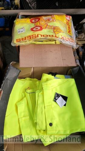 Warrior and Beseen hi viz trousers - 20 pairs