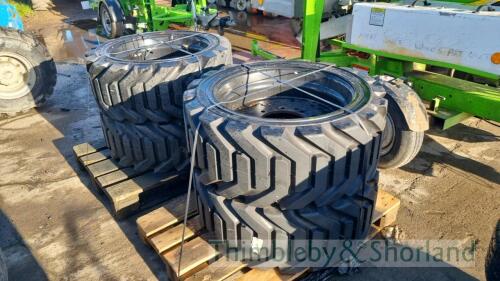 Set of 4 tyres to suit powered access machine