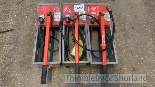 3 Ridgid 1450 test pumps