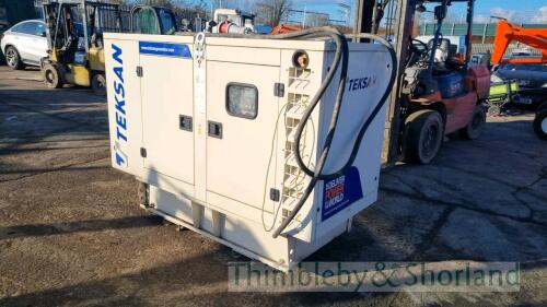 Teksan Perkins TJ51P 51kva silended diesel generator (2017)