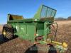 K Two Duo 1200 Mk IV rear discharge dung spreader, hydraulic door