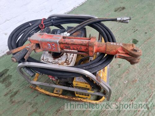 Benford hydraulic pack hose and gun