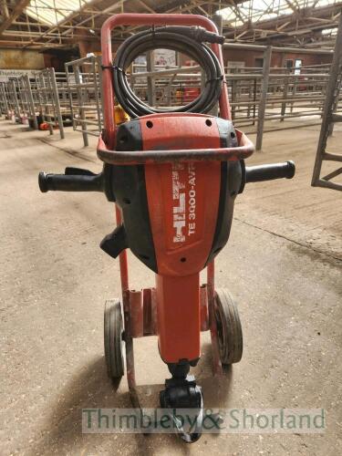 Hilti TE3000 breaker and trolley