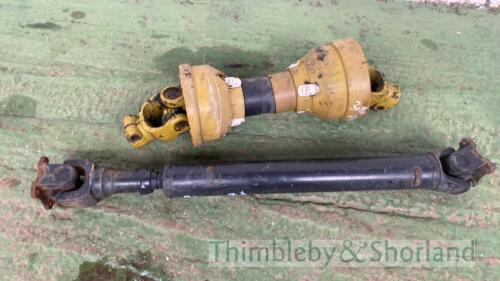 PTO shaft and prop shaft