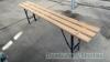 6 wooden benches