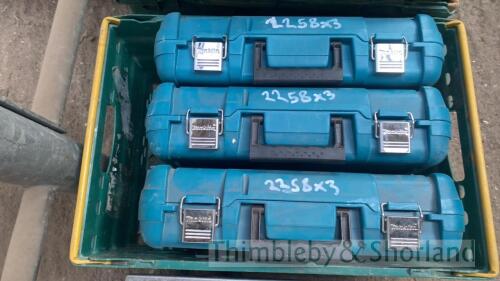 3 empty Makita boxes