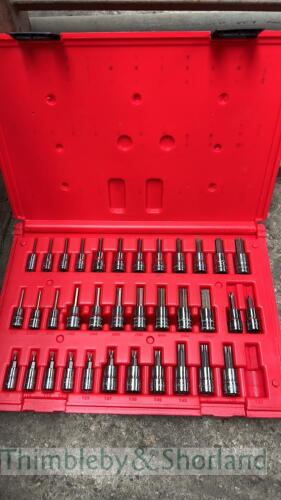 Snap on socket driver set