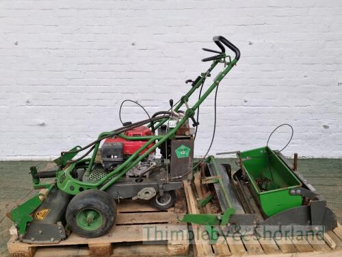 Little John and 3 attachments cylinder, scarifier, seeder