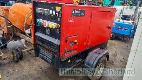 50kva silent fast tow Genset RMP