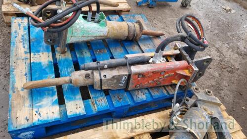 Indeco hydraulic breaker c/w new extra point