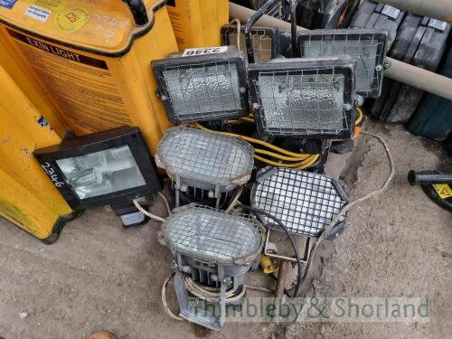 Quantity of flood lights