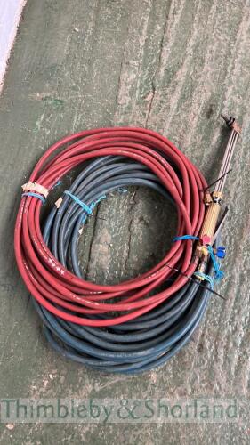 Cutting torch with 20m hoses